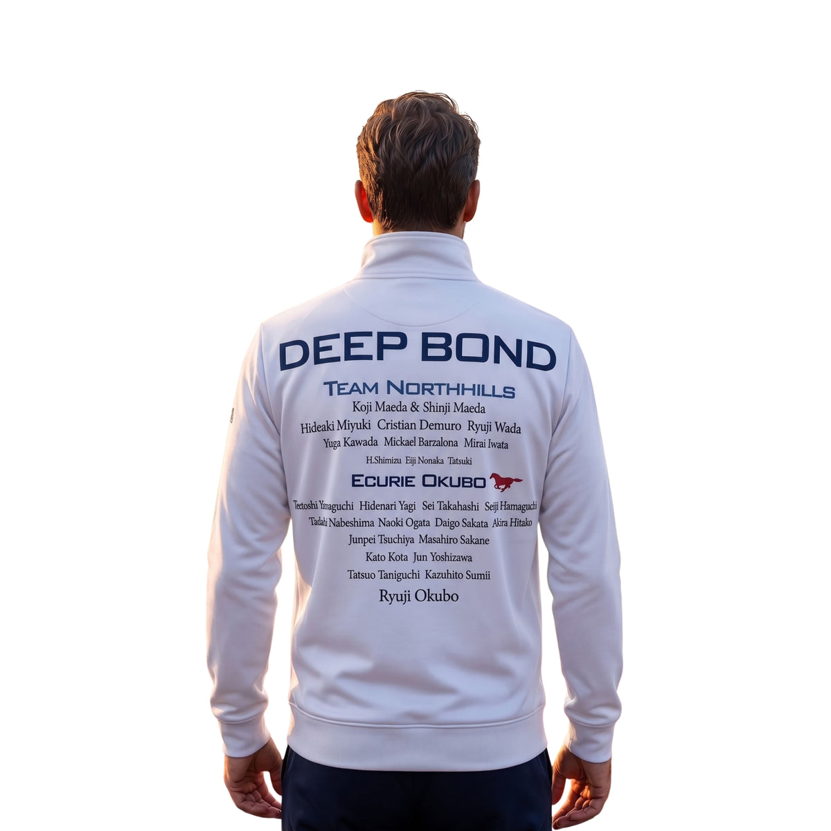 ディープボンド DEEP BOND 引退記念 Team NorthHills 大久保龍志厩舎公式 ジョッキーズ ジャケット ( Jockey's Jacket) 復刻版 Version White